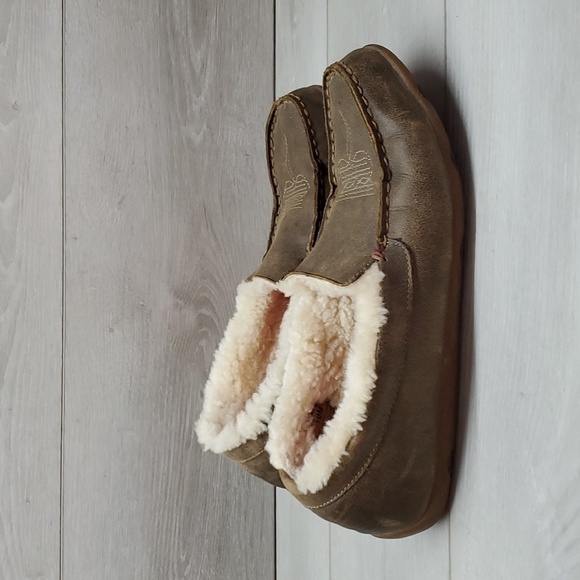 Twisted X Womens Moccasin Leather Insulated Lined Loafer Slip on shoes sz 10M - Picture 3 of 12